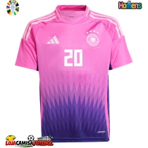 Camisa de Futebol Alemanha Benjamin Henrichs #20 Equipamento Secundário Europeu 2024 Manga Curta